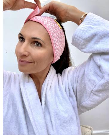 Pop Mask Pink Spa Headband | Soft Adjustable Microfiber for Skincare | Super Absorbent & Gentle on Sensitive Skin - Buy Online on GoSupps.com