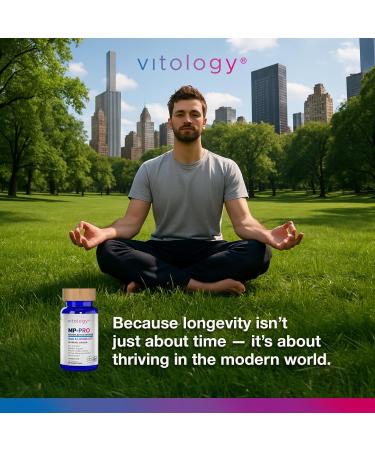 Vitology MP-PRO Microplastics Defense | 15 Billion CFU Probiotic + Antioxidant Blend | NMN, NAC, Glutathione, Resveratrol & Charcoal | Supports Cellular Detox, Longevity & Gut Health 60 Capsules - Buy Online on GoSupps.com