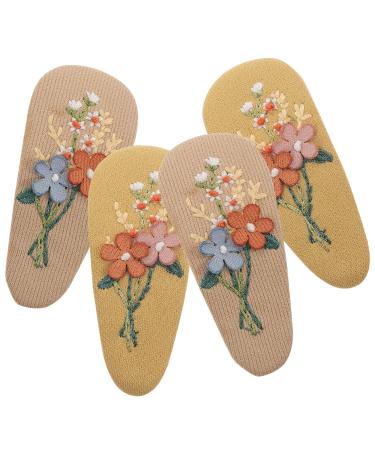 Beavorty 2 Pairs hairpin flower hair accessories rustic headband kids accessories for girls hair decorations for girls wrapped hair barrettes cute headdress child button cloth vintage