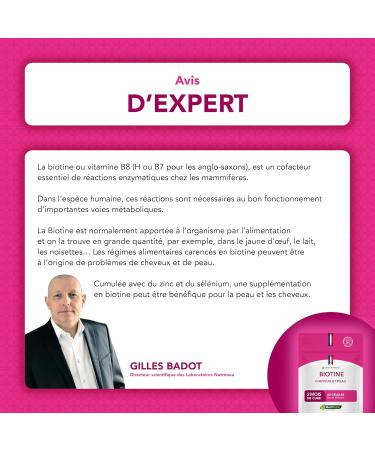  Laboratoires Nutrimea BIOTIN | Excipient-Free | Accelerates Hair & Nail Growth | With Vitamin B8 Pumpkin Seeds Zinc and Selenium | 6 - Buy Online on GoSupps.com