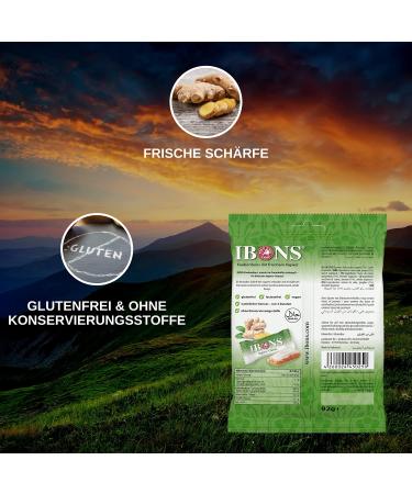 IBONS Chewing Candy - Ginger Classic 92g | Buy Internationally | Sweet & Spicy Treat - Buy Online on GoSupps.com