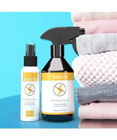 Staticex Anti Static Spray for Clothes - Ideal Anti-Static Spray Serving As A Wrinkle Release Spray & Crease Release Spray for Clothes Effective Fabric Refresher Spray & Odour Remover 250ml - Buy Online on GoSupps.com