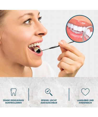 Buy REMOS Stainless Steel Mouth Mirror (1x) - Non-Magnifying Dental Tool for Professionals | Fast International Shipping - Buy Online on GoSupps.com