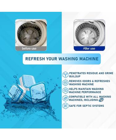 cosynee Washing Machine Cleaner Descaler 24 Pack - Effective 24 Count Solution - Buy Online on GoSupps.com