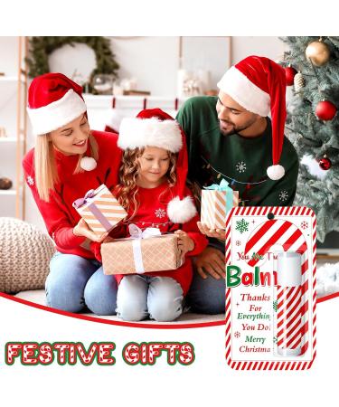 Sacubee 30 Pack Christmas Lip Balms Bulk Xmas Lip Balm Honey Flavored 5 Styles Holiday Party Treat Goodie Bags Stuffers Small Gifts for Women Men - Buy Online on GoSupps.com