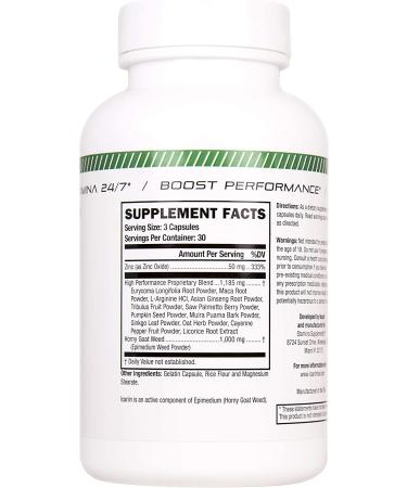 Icariin Fuel - Horny Goat Weed Supplement - Boost Stamina & Energy - 20% Icariins - 90 Caps - Made in USA - Buy Online on GoSupps.com
