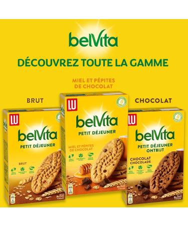 LU BELVITA - 10 Bo tes de 5 Sachets de Biscuits Belvita Moelleux Chocolat et 5 C r ales Compl tes - Biscuits Petit D jeuner Gourmands et Pratiques Emporter - Lot de 10x250g Moelleux Chocolat Grand format - Buy Online on GoSupps.com