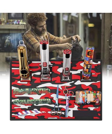 OKJHFD Barber Magnetic Mats Barber Tool Mat Magnetic Prevent Slip Camouflage Pattern Silicone Salon Tool Station Pad for Hair Clipper Scissor - Buy Online on GoSupps.com
