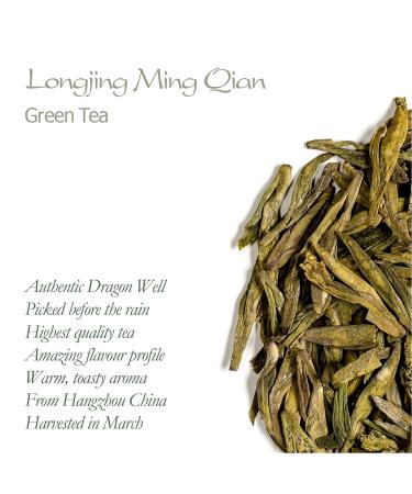 Buy Longjing Dragon Well Green Tea - Xihu Lungching Chinese Tea - Premium Quality Long Jing from Hangzhou - Westsee Dragon Fountain (1 Pack) - International Shipping Available - Buy Online on GoSupps.com