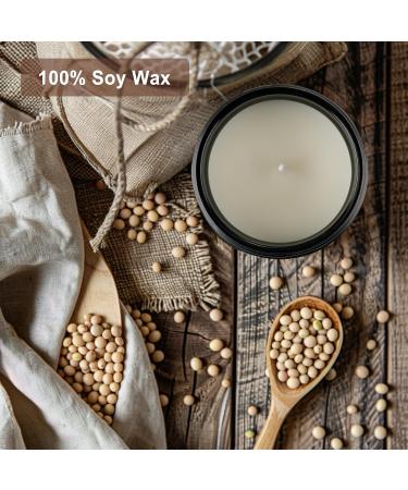 Fresh Orange Scented Candles | Natural Soy Wax Aromatherapy Candle in Black Jar for Home Fragrance | International Shipping Available - Buy Online on GoSupps.com