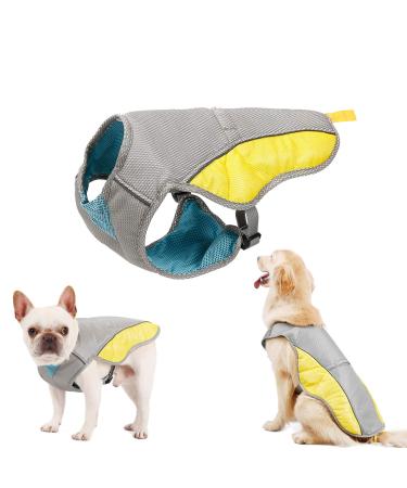 Tineer Pet Cooling Vest Reflective Vest Dog Jacket Cooler Summer for Small Medium Dogs Hiking Climbing Sports (M)