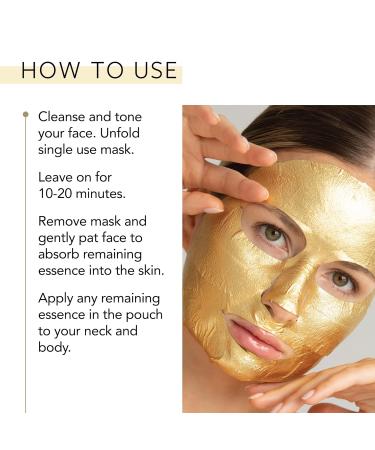 LAPCOS 24K Gold Hydra Collagen Face Mask (5 Pack) - Anti Wrinkle Treatment for Fine Lines & Puffiness - Korean Skin Care - Firm & Hydrated Skin - 5 Count - Buy Online on GoSupps.com