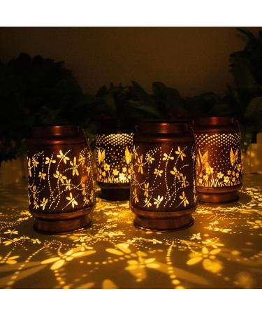 Hummingbird Solar Lantern Lights Outdoor Hanging Metal Decor Lanterns-Waterproof LED Decorative Light for Garden Patio Yard Lawn Backyard Front Porch as Gifts for Mom Grandma Women (2 Hummingb 2 Hummingbirds and 2 Dragonflies 4 - Buy Online on GoSupps.com