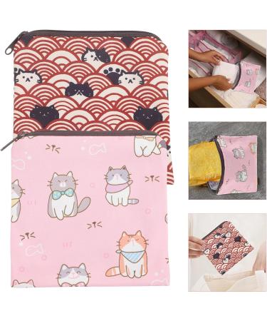 Healvian Multifunctional Pocket Napkin Organizer Bag - Portable Storage for Period Pads & Napkins - Ideal for Students & Travel - Buy Online on GoSupps.com
