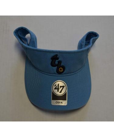 47 Brand Tampa Bay Rays MLB Golf Visor Hat - Columbia Blue | Adjustable One Size - Buy Online on GoSupps.com