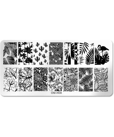 Nail Art Stamping Plate for Valentine's Day Flower Butterfly & Vine Designs | Perfect for Creative Nail Art - Buy Online on GoSupps.com