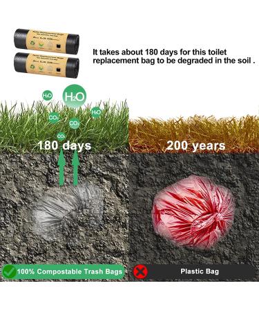 BLIKA 40 Count Portable Toilet Bags for Camping - Heavy Duty 8 Gallon 30 Liter Replacement Bags - Ideal for Car Travel, Camping, and Long Trips - Buy Online on GoSupps.com