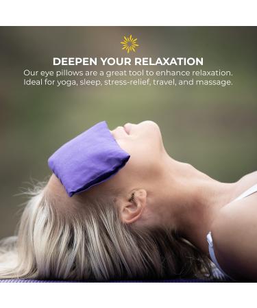 Scented Low Luster Sateen Eye Pillows - 4 Pack with Removable Cover in Purple - Buy Online on GoSupps.com