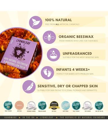 Calendula & Marshmallow Balm - 100% Natural Skin Treatment (30ml) - Buy Online on GoSupps.com