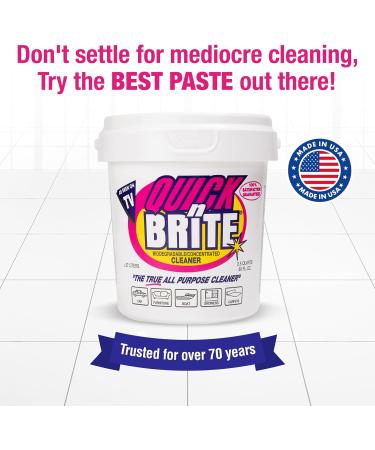 Quick N Brite All Purpose Cleaning Paste - True All Purpose Cleaner 30 oz - Concentrated & Eco-Friendly for International Shipping - Buy Online on GoSupps.com