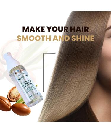 Luxury Blend Hair Oil - Organic Argan & Jojoba Oils for Nourishing & Smoothing All Hair Types - 1.01oz - Buy Online on GoSupps.com