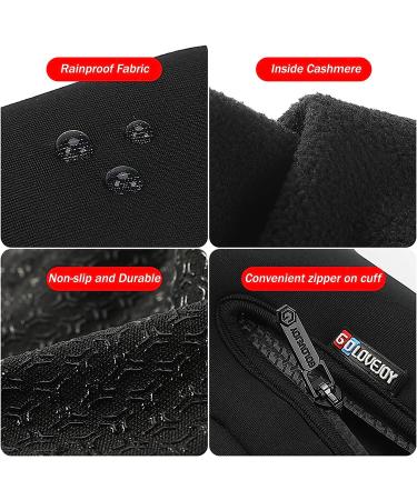 CURELIX Winter Gloves - Touch Screen Thermal Gloves for Men and Women - Cold Weather Gloves for Running, Cycling, and Driving - Black, Small - Buy Online on GoSupps.com