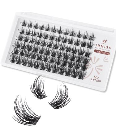 72 Pcs Lash Clusters  DIY Lash Extensions Individual Cluster Lashes Wispy Volume Eyelashes for Lash Extension at Home (D Mix 10-16mm  A17) 72 Count (Pack of 1) A17