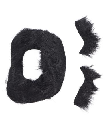 Exquisite Clothing Fake Beard Self Adhesive Beard Eyebrow Stickers Party Supplies Accessories