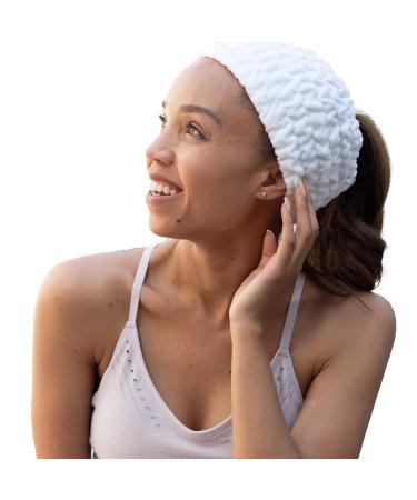 Spa Headband - Turbie Twist - 4 Pack - Extra Wide 5 for Curly Thick Hair - Microfiber Turbie Band