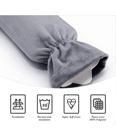 Long Heat Bottle with 2 Soft Covers - 2L High Capacity for Shoulder Neck & Belly Relief | 73x13cm - Buy Online on GoSupps.com