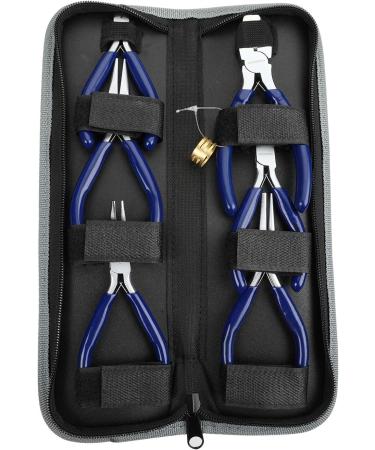 WORKPRO 7-Piece Jewelers Pliers Set - Jewelry Making Tools Kit with Carrying Pouch (Blue) - Buy Online on GoSupps.com