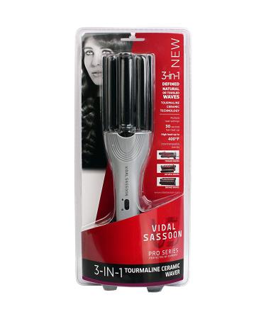 Vidal Sassoon 3-in-1 Tourmaline Waver Styling Iron - Professional Hair Styling Tool - Buy Online on GoSupps.com