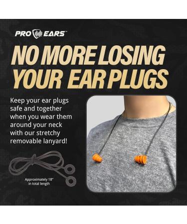 Pro Ears Audiomorphic Earplugs - Shooting & Concert Noise Canceling Ear Protection with Carrying Case (Large Orange) - International Shipping Available - Buy Online on GoSupps.com