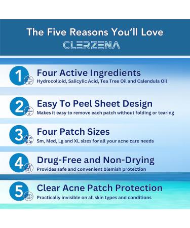 Clear Pimple Patches for Face - Hydrocolloid Acne Dots with Salicylic Acid & Tea Tree Oil | Zit Stickers for Effective Skin Care - Buy Online on GoSupps.com