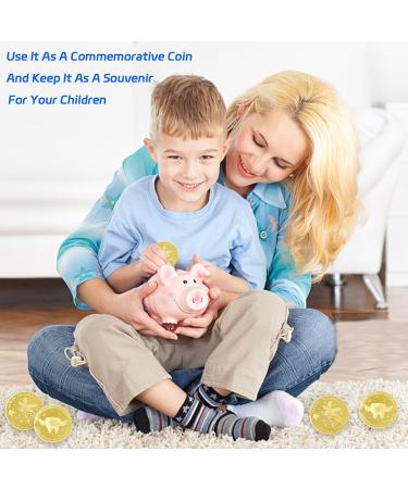 Veekay Tooth Fairy Coins - 10 Piece Goldtaler Set | Perfect Gifts for Kids | Commemorative Tooth Fairy Souvenirs - Buy Online on GoSupps.com