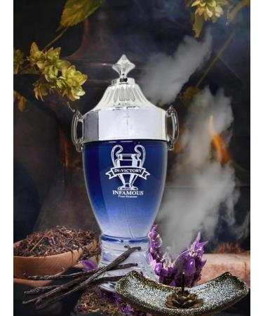 In-Victory Infamous for Men Eau de Toilette 3.4 Fl. Oz. Oriental Woody fragrance for men. - Buy Online on GoSupps.com