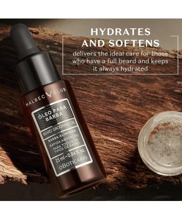 Malbec Club Pre Shave & After Shave Oil for Men | Hydrating Beard Oil & Softener 25ml | Premium Grooming Essentials - Buy Online on GoSupps.com
