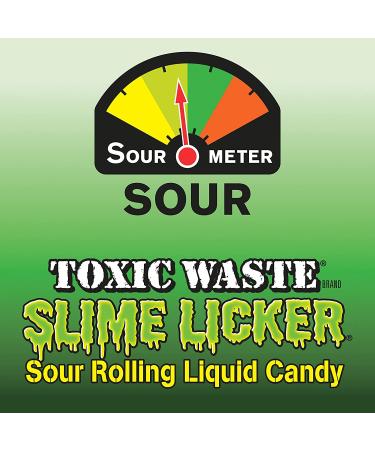 TOXIC WASTE Slime Licker Sour Liquid Candy 12-Count Box - Strawberry Blue Razz Flavors - Buy Online on GoSupps.com