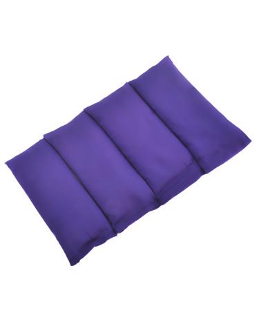 4 Pack - Scented Low Luster Sateen Eye Pillows with Removable Cover (Purple)