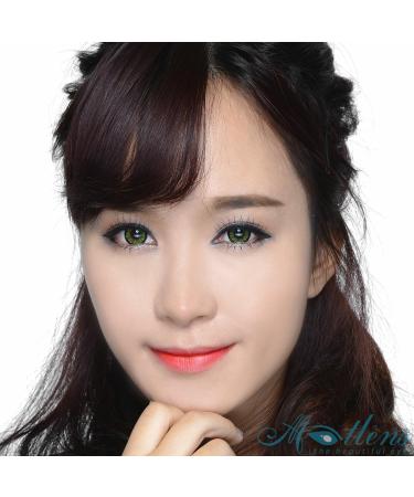 Buy Matlens Green Colored Contact Lenses | Trendy Jasmine PJ-253 | Free Case & 50ml Care Solution - Buy Online on GoSupps.com