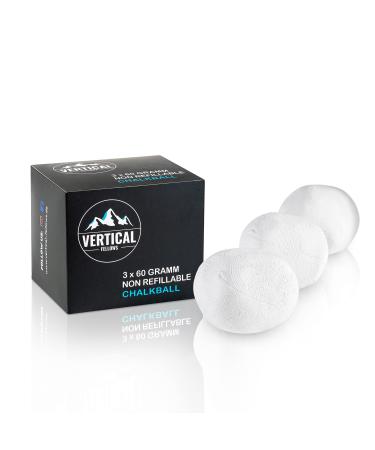 Vertical Fellows Chalk Balls (1x 56g 3x 60g) - Dermatest very good - Kreideball Magnesiaball - Ideal chalk & Magnesia Chalkball for climbing bouldering gymnastics weight lifting cross fit - Buy Online on GoSupps.com