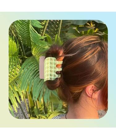 NAISIER Hair Clips for Thick Hair - Tortoise Shell Square Hair Claw Clips 2.7 inch - Glitter 3pcs - Hair Accessories for Girls and Women - Buy Online on GoSupps.com