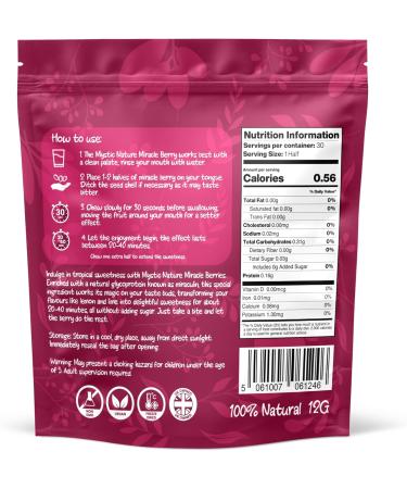 Miracle Berries | Zero Calories Zero Sugar 100% Natural Fruit | 30 Servings - Buy Online on GoSupps.com