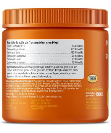 Zesty Paws Probiotic Chews for Dogs - Gut Flora & Immune System Support - Premium DE111 Bacillus subtilis - Pumpkin Flavour - 90 Count Pumpkin 90 Count - Buy Online on GoSupps.com