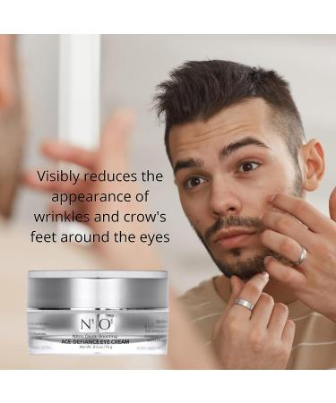 N1O1 Nitric Oxide Anti Aging Eye Cream with Hyaluronic Acid, Peptides & Ceramides - 15g | Reduces Wrinkles, Dark Circles & Crow's Feet - Buy Online on GoSupps.com