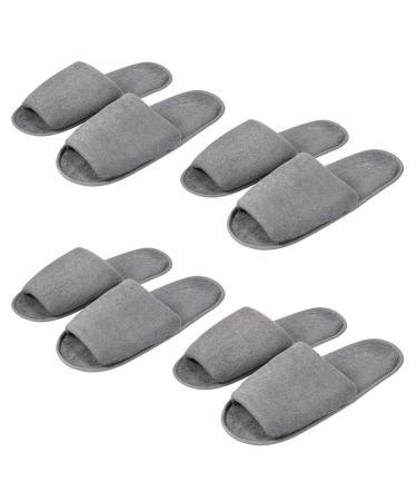 Milists 4 couples disposable hotel slippers made of thick cotton shoe loses at home guest travel slippers salon slippers house slippers for guests leisure shoes men and women pedicure