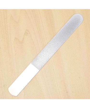 Joselin 6 Pieces Stainless Steel Nail File Double Sided Diamond Nail File Metal Nail File Manicure File for Family and Travel - Buy Online on GoSupps.com