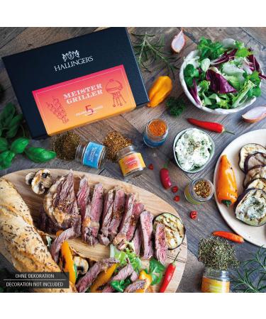 Hallingers Master Griller - International Spice Gift Set | Handmade Grilling Spices for Mother's Day Father's Day Birthdays & New Homes - Buy Online on GoSupps.com