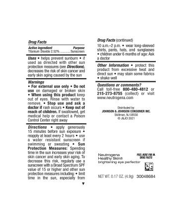 Neutrogena Brightening Eye Perfector SPF 20 Light 10 - 0.17 Oz (Pack of 1) | Neutrogena Healthy Skin - Buy Online on GoSupps.com