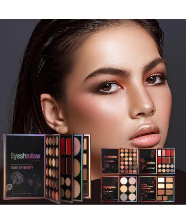 Makeup Palette | 55 Colors Natural Contour Powder | Matte Pearl Face Highlighter - For Women And Young Girls Beauty Festival Evening Meeting Formal Event - Buy Online on GoSupps.com